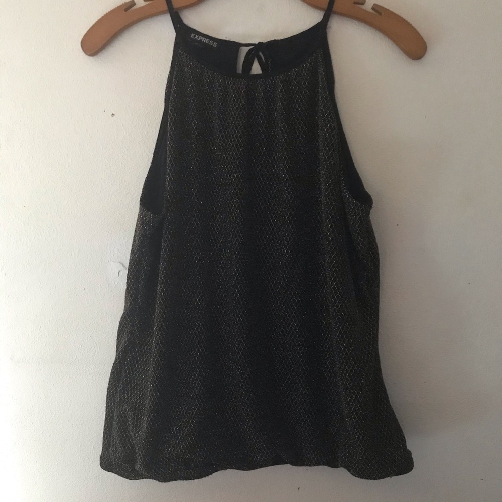 Express Gold / Black Sparkly Tank Top